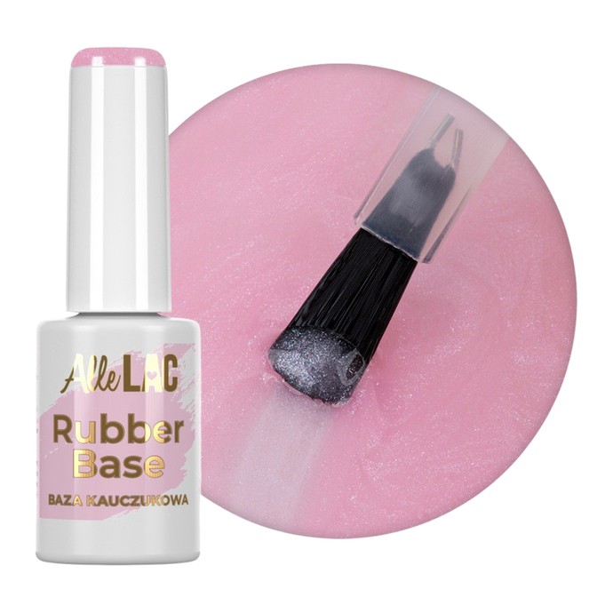 AlleLac - Rubber Base No. 1 - Pink Bling - 7g