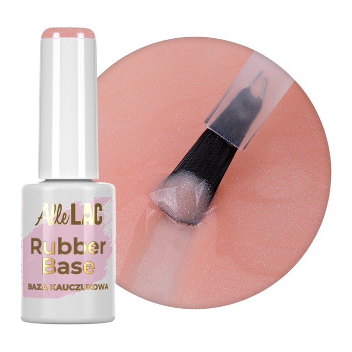 AlleLac - Rubber Base No. 7 - Peach Bling - 7g