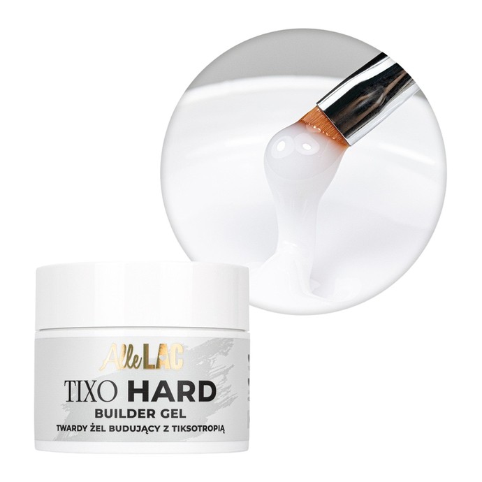 AllLac - Tixo Hard Builder Gel - Mliječno Bijela - 45g
