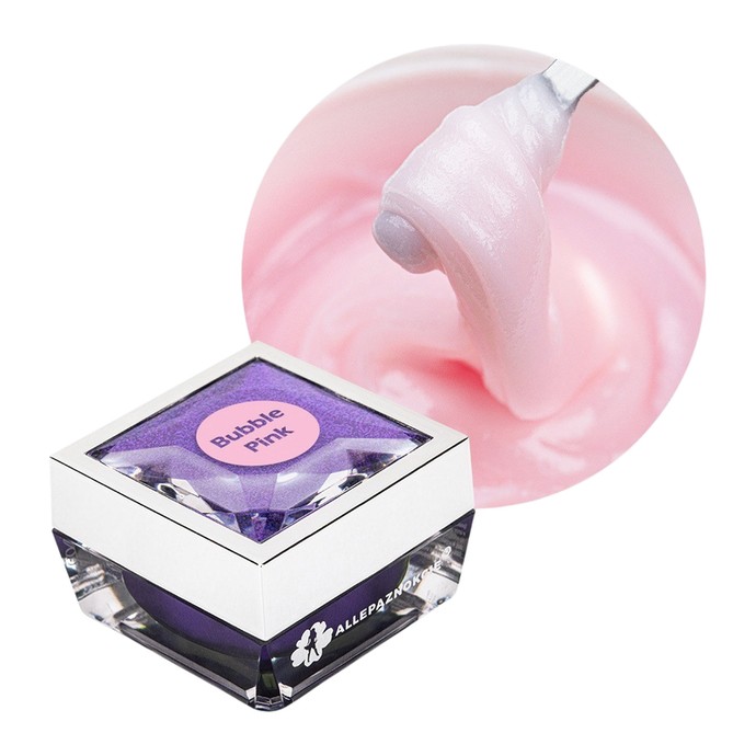 Visi nagi - Akrila želejas būvētājs - Burbuļrozā - 15g