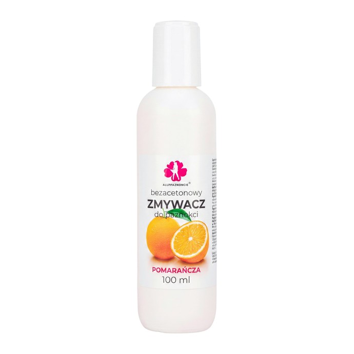 Allepaznokcie - Remover with orange scent - 100ml