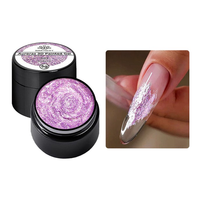Born Pretty - Auroras 3D - Painting Gel A03 - 5ml