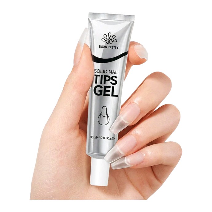 Born Pretty - Nail Tips Gel - Transparent - 30ml