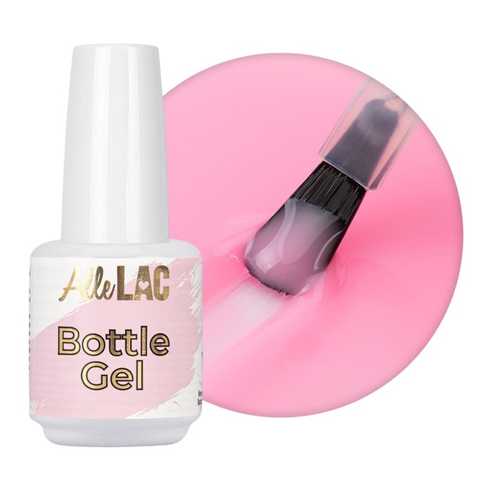 AlleLac - Bottle Building Gel - Candy Pink - 15g