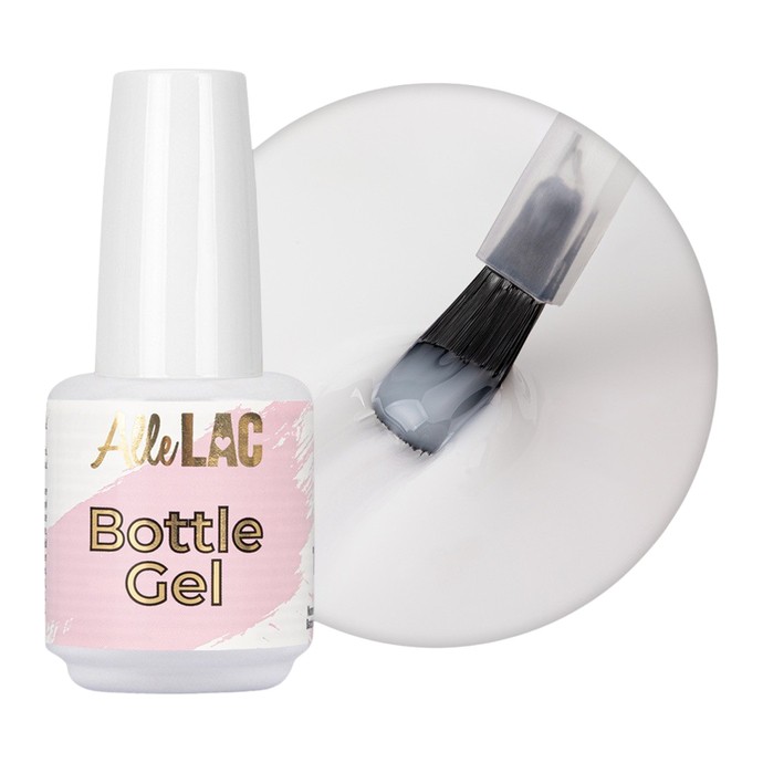 AlleLac - Bottle Building Gel - Milky Elegance - 15g