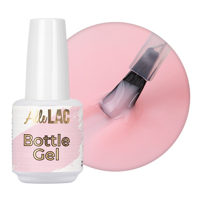 AlleLac - Bottle Building Gel - Misty Rose - 15g