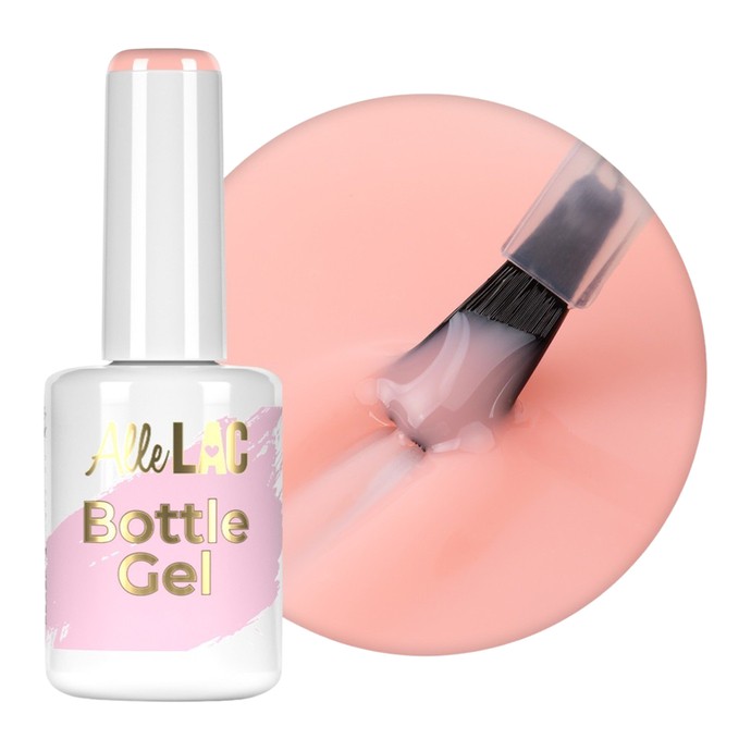 AlleLac - Bottle Building Gel - Peachy Pink - 15g