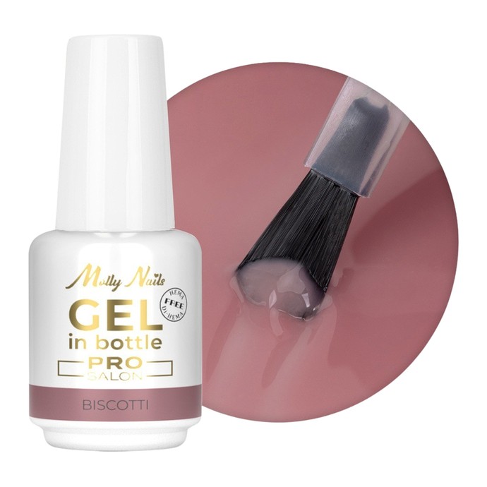 Molly Nails Pro Salon - Bottle Building Gel - Biscotti - 15g