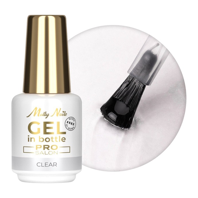 Molly Nails Pro Salon - Bottle Building Gel - Clear - 15g