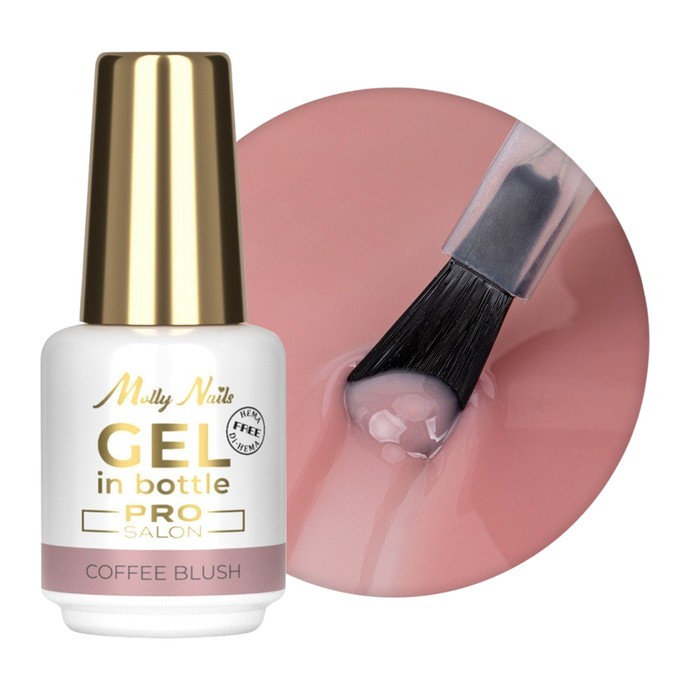 Molly Nails Pro Salon - Bottle Building Gel - Coffee Blush - 15g