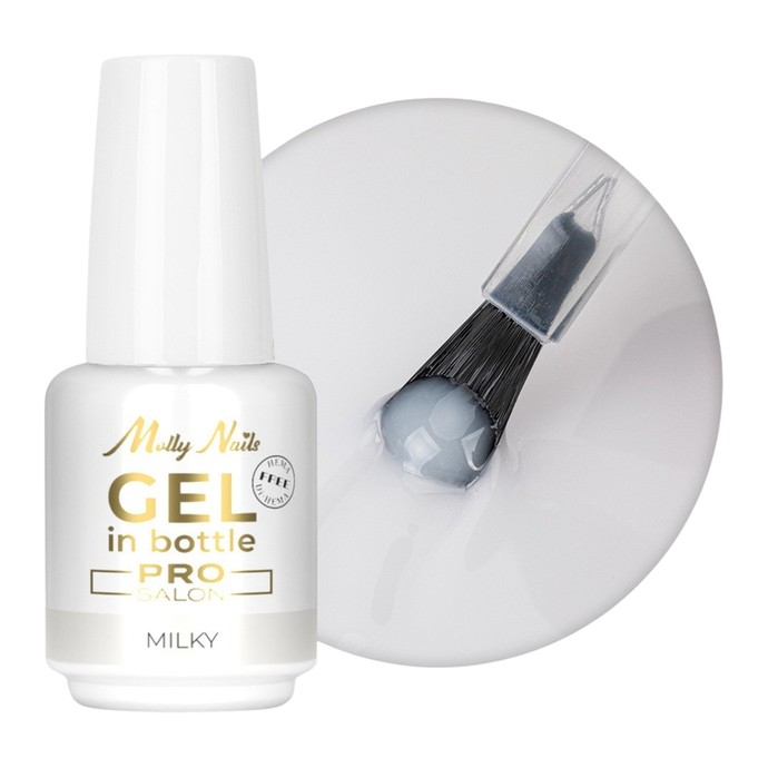 Molly Nails Pro Salon - Bottle Building Gel - Milky - 15g