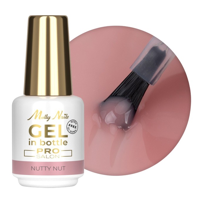 Molly Nails Pro Salon - Bottle Building Gel - Nutty Nut - 15g