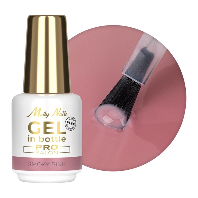 Molly Nails Pro Salon - Bottle Building Gel - Smoky Pink - 15g