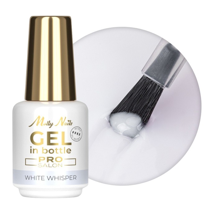 Molly Nails Pro Salon - Bottle Building Gel - White Whisper - 15g