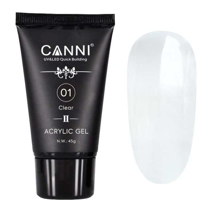 CANNI - Acrylic Gel 01 - Clear - 45g