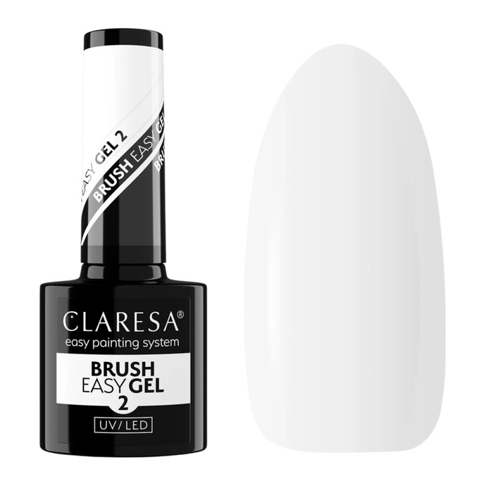 Claresa - Brush Easy Gel 2 - Milky White - 5g
