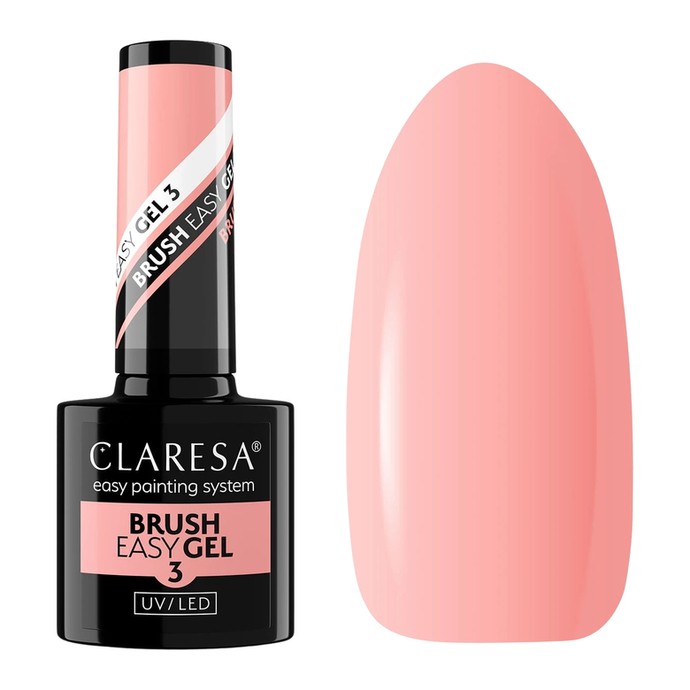 Claresa - Πινέλο Easy Gel 3 - Ροδακινί Nude - 5 g
