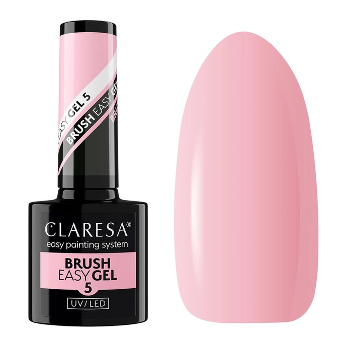 Claresa - Εύκολο Gel Brush 5 - Απαλό Ροζ Nude - 5g