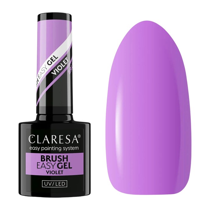Claresa - Πινέλο Easy Gel - Βιολετί - Περιορισμένη Έκδοση - 5g
