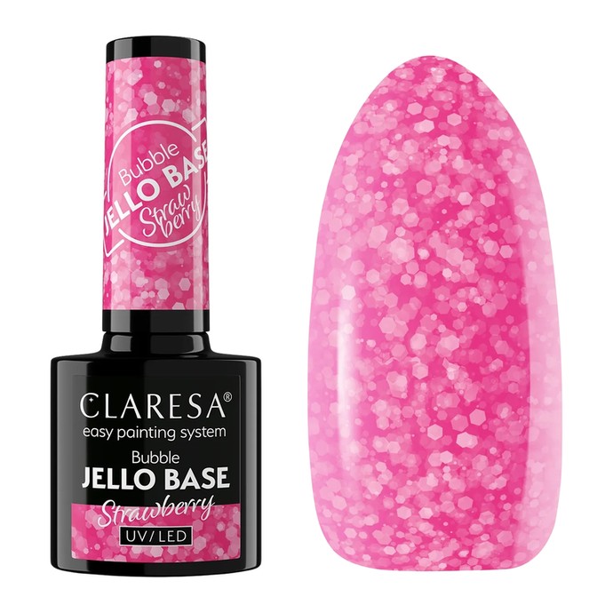 Claresa - Bubble Jelly Base - Jordbær - 5g