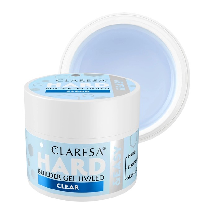 Claresa - Hard & Easy Builder Gel - Clear - 45g
