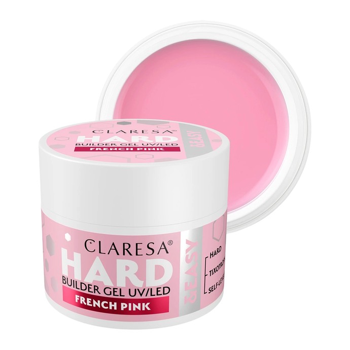Claresa - Hard & Easy Builder Gel - French Pink - 12g