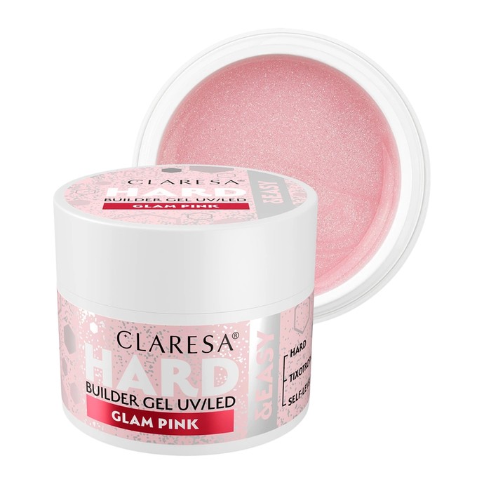 Claresa - Hard & Easy Builder Gel - Glam Pink - 12g