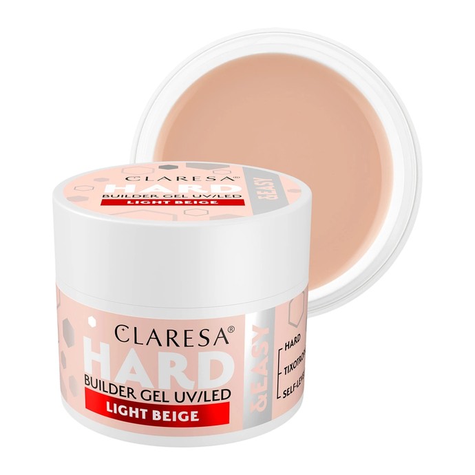 Claresa - Hard & Easy Builder Gel - Light Beige - 12g