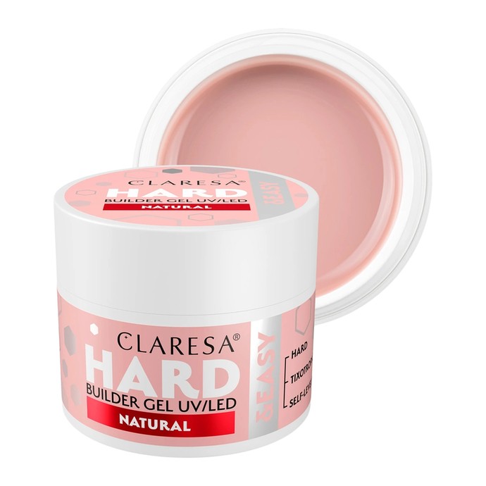 Claresa - Hard & Easy Builder Gel - Natural - 45 g