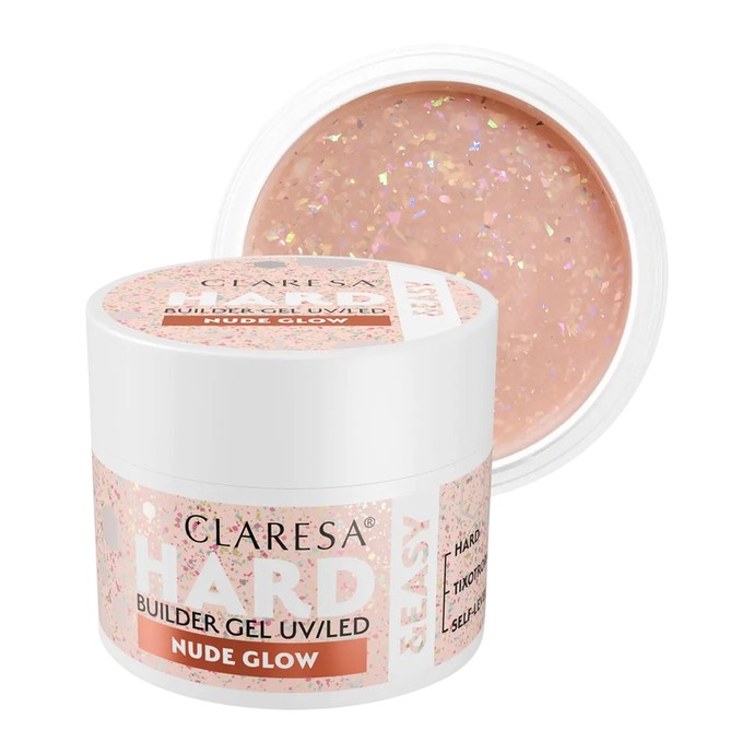 Claresa - Gel de construction Hard & Easy - Éclat nude - 45 g