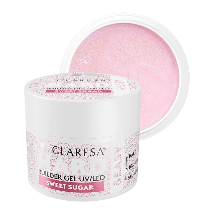 Claresa - Hard & Easy Builder Gel - Sweet Sugar - 12g