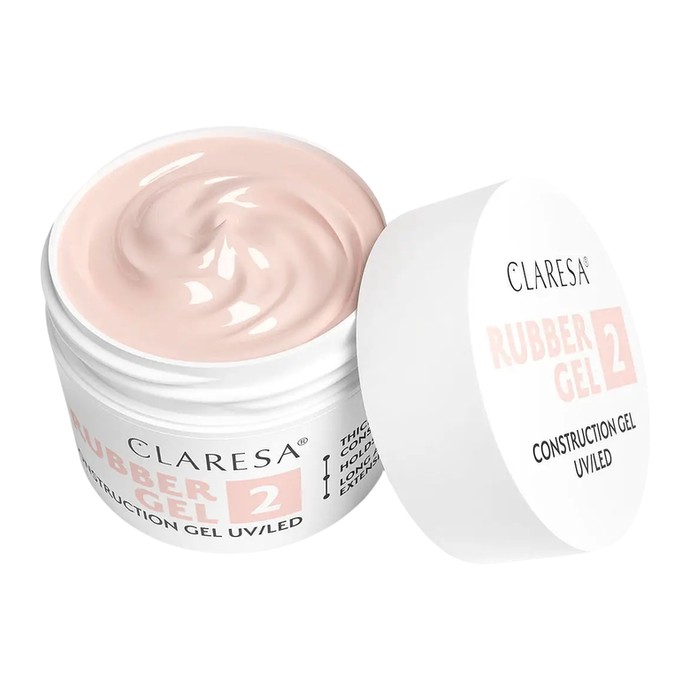 Claresa - Rubber Gel 2 - Warm Light Pink - 12g