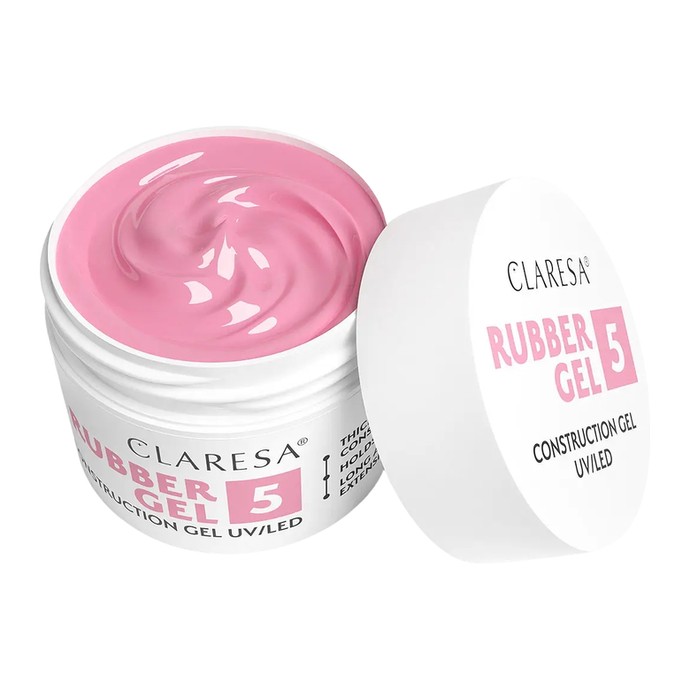 Claresa - Rubber Gel 5 - Medium Pink - 12g