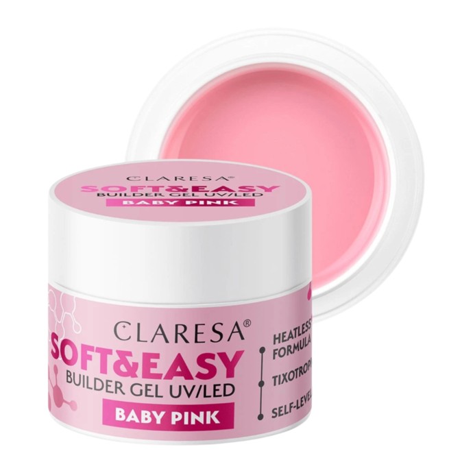 Claresa - Soft & Easy Aufbaugel - Baby Pink - 12 g