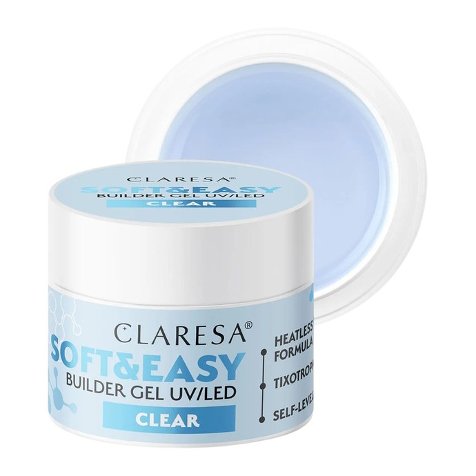 Claresa - Soft & Easy Aufbaugel - Klar - 12 g