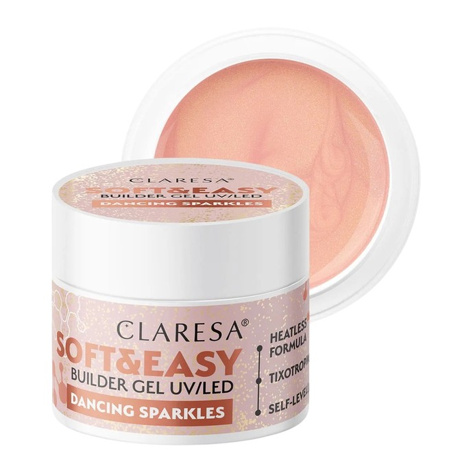 Claresa - Weiches & Einfaches Builder-Gel - Tanzendes Funkeln - 12 g