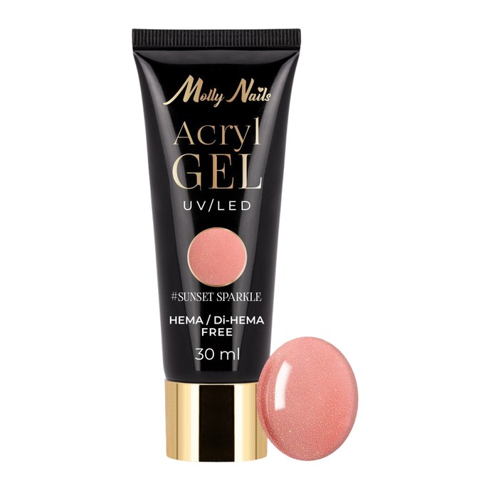 Molly Nails - AcrylGel Acrylic Polygel - Sunset Sparkle - 30ml