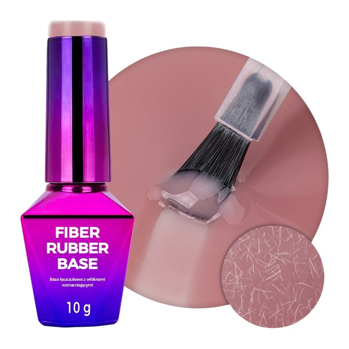 Molly Nails - Rubber Base with Fibers - Biscotti - 10g