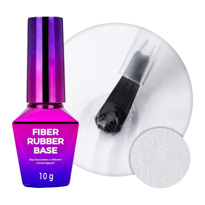 Molly Nails - Rubber Base with Fibers - Clear - 10g