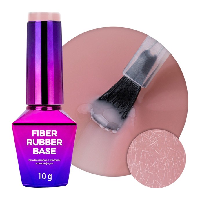 Molly Nails - Rubber Base with Fibers - Nutty Nut - 10g