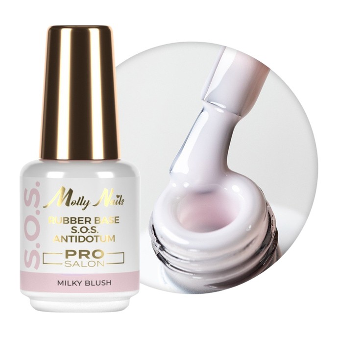 Molly Nails - S.O.S. Pretindiēta Saloniem - Piena Rozā - 15g