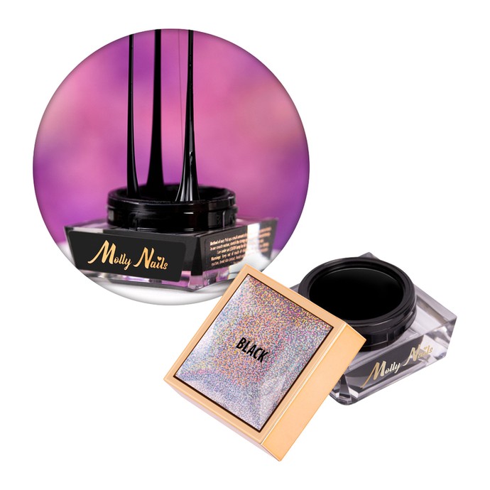MollyNails - Spinnengel - Schwarz - 5g